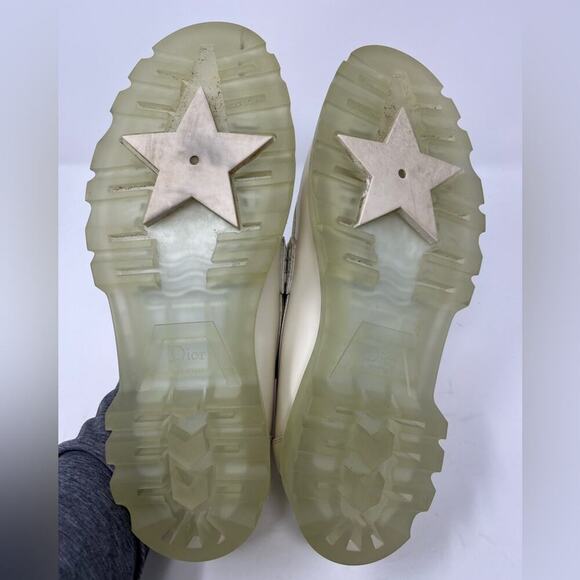 Christian Dior Off White Code Loafer Brushed Calfskin Platform sole Size 39.5 EU - Picture 5 of 9